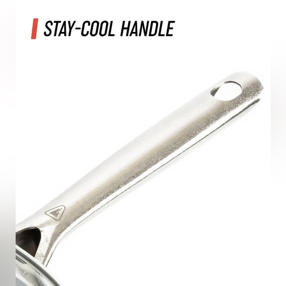 New Red Volcano Textured Ceramic Nonstick, 9.5" Frying Pan Skillet - Picture 15 of 15